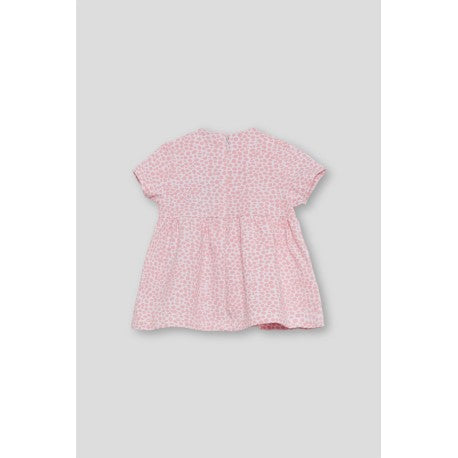 Vestido Street Monkey  estampado color rosado para niña