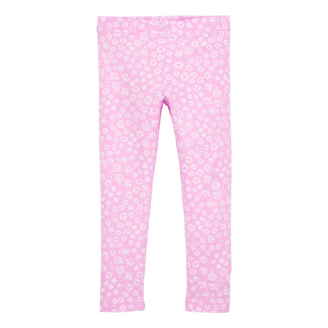 Leggins Carters estampado floral rosado niña