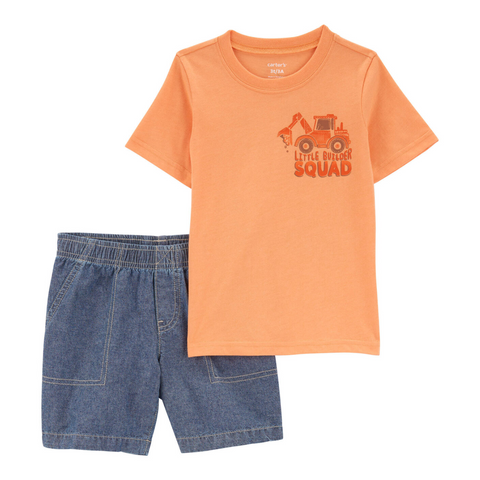 Conjunto 2 piezas Carters Playwear T-shirt manga corta y short para niño