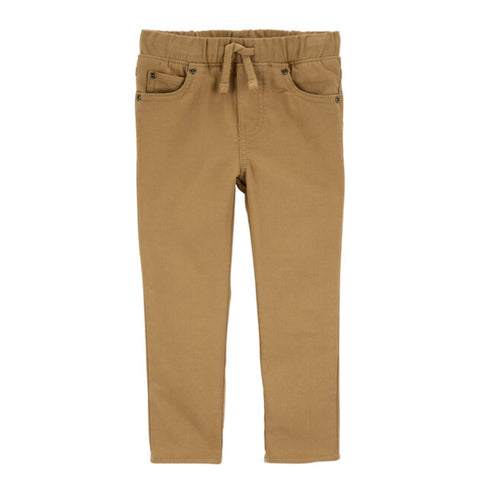 Pantalon Carters sin cordon en la cintura y bolsas traseras kaki para niño