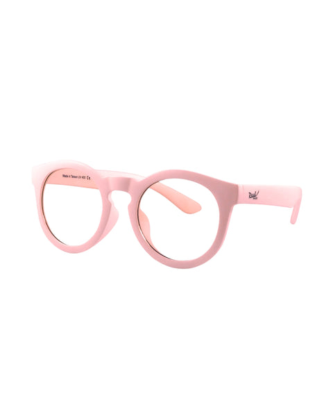 Gafas Real Shades Chill Screen irrompibles con lentes de calidad oftálmica para filtrar la luz azul color rosado con funda de microfibra para niña 2+