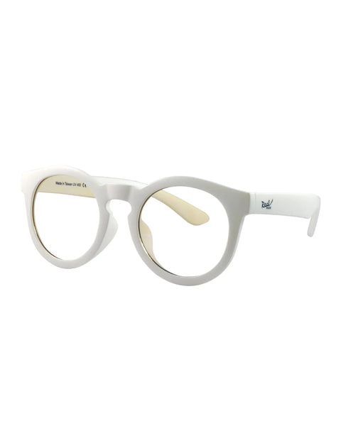 Gafas Real Shades Chill Screen irrompibles con lentes de calidad oftálmica para filtrar la luz azul color blanco con funda de microfibra unisex 2+
