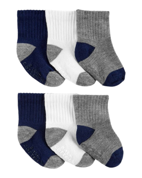 6 Pack de calcetines Carters multicolor para niño