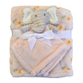 2PK Baby Gear Frazada y frazada de seguridad de Elefante color rosado para niña - Kinder Guatemala - frazadas de niña con juguete