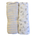 2PK de Frazadas Kyle & Deena de muslin multicolor unisex - Kinder Guatemala - frazadas de muslin niño