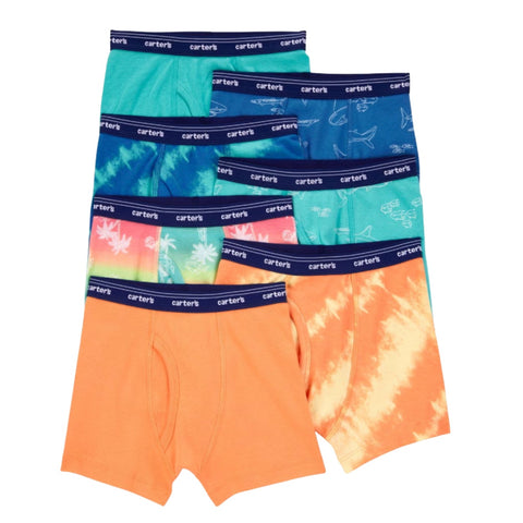 7pack de boxer Carters de algodón elastico multicolor para niño