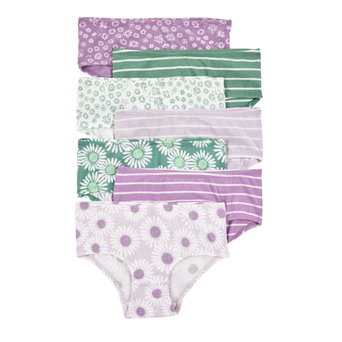 7pack de calzoncitos Carters de algodón elastico multicolor para niña