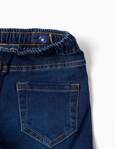PANTS DENIM, BLUE, 6/9M