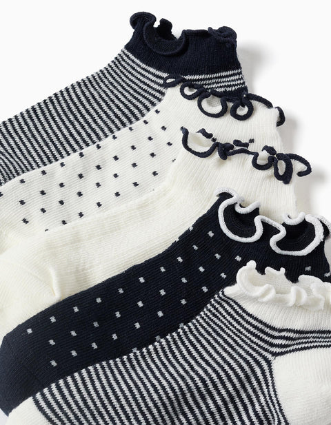 5 pack calcetines bajos  Zippy tonos negro y gris