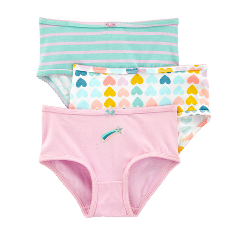 Calzoncitos Carters 3 pack multicolor niña