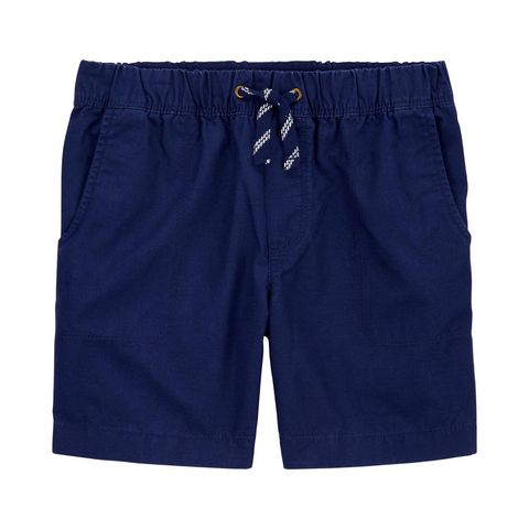 Short Carters con bolsas y pita en la cintura azul niño