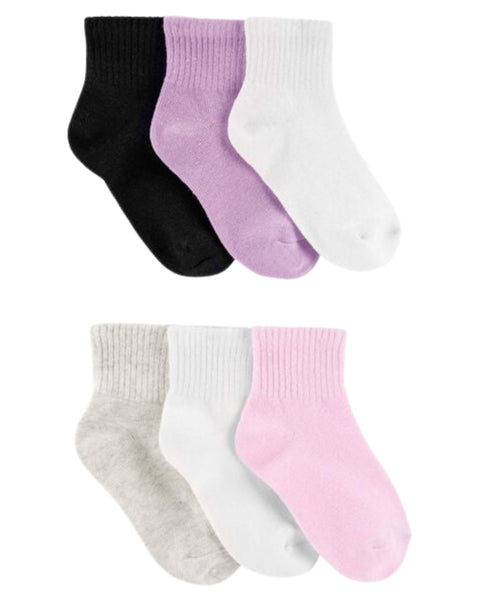 6 Pack de calcetas Carters multicolor para niña