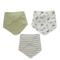 3PK de baberos Elephant and castle estilo bandana multicolor para niño - Kinder Guatemala - Babero bandana niño