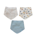 3PK de baberos Elephant and castle estilo bandana multicolor para niño - Kinder Guatemala - Babero bandana niño