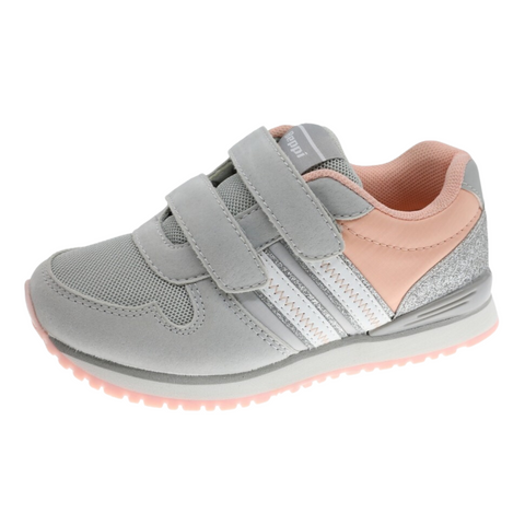 Zapato tenis Beppi con doble velcro gris niña