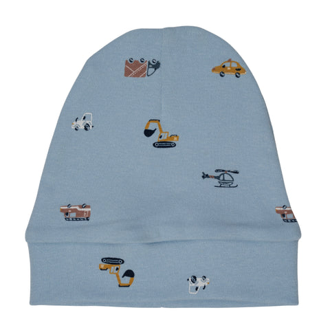 Conjunto de 3 piezas Kinder: Pantalón de Rib, Body manga larga y gorro diseño de carros, niño