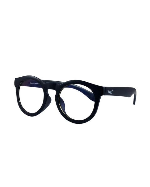 Gafas Real Shades Chill Screen irrompibles con lentes de calidad oftálmica para filtrar la luz azul color negro mate con funda de microfibra unisex 4+