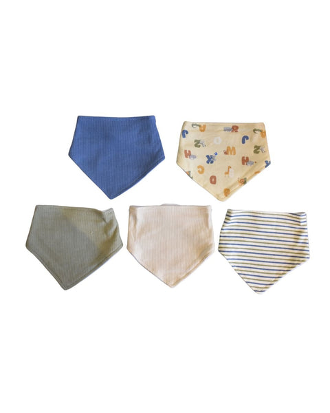 5PK de baberos Chick Pea estilo bandana multicolor para niño - Kinder Guatemala - Babero bandana niño