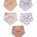 5PK de baberos Kyle & Deena estilo bandana multicolor para niña - Kinder Guatemala - Babero bandana niña