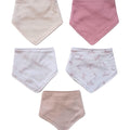 5PK de baberos Kyle & Deena estilo bandana multicolor para niña - Kinder Guatemala - Babero bandana niña