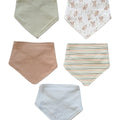 5PK de baberos Kyle & Deena estilo bandana multicolor para niño - Kinder Guatemala - Babero bandana niño