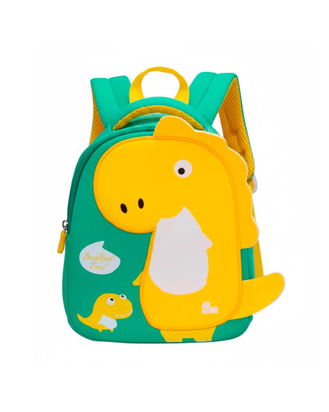 Mochila Wolfy con diseño de dinosaurio color verde