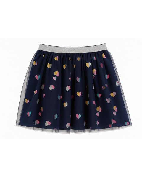 Falda Blue Seven de Tull color azul con estampado para niña