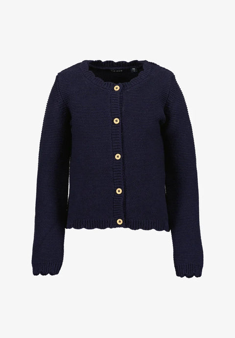 Sueter Blue Seven con botones color azul para niña