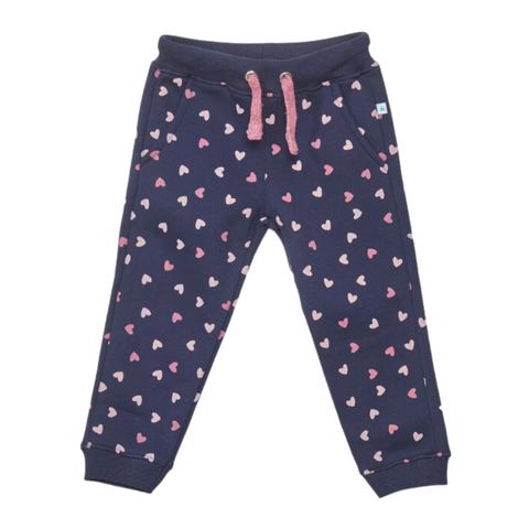 Pants de punto Blue Seven para niñas Cintura elástica con cordón azul marino