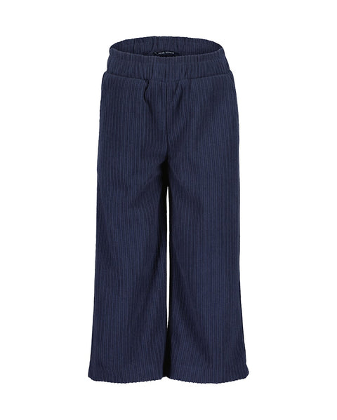 Pantalón Blue Seven con bolsas y cintura elastica color azul para niña