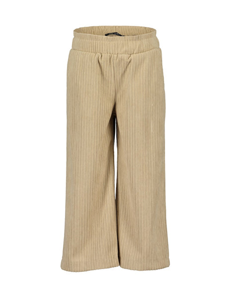 Pantalón Blue Seven con bolsas y cintura elastica color beige para niña