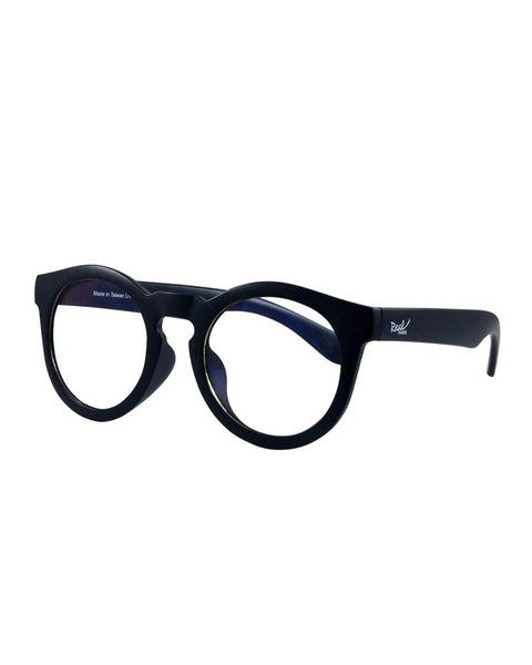 Gafas Real Shades Chill Screen irrompibles con lentes de calidad oftálmica para filtrar la luz azul color negro mate con funda de microfibra unisex 7+