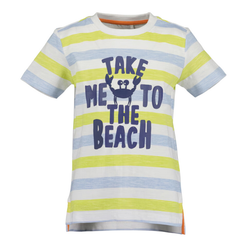 T-shirt Blue Seven manga corta a rayas multicolor niño