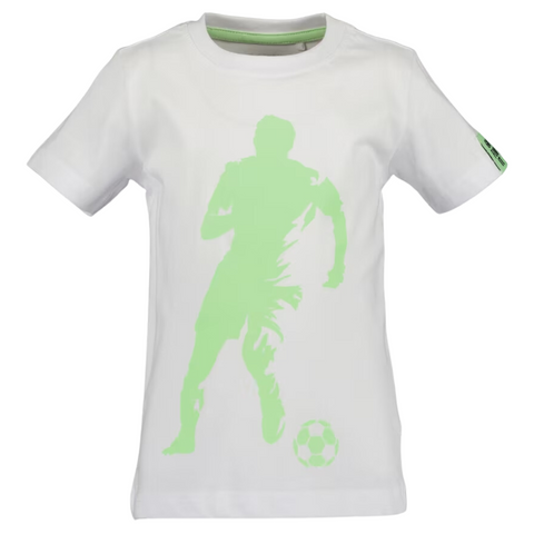 T-shirt Blue Seven manga corta estampada jugador blanco niño