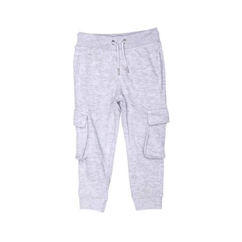 Pantalón de pants Blue Seven con pita en la cintura y bolsas a los lados gris