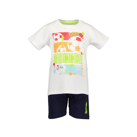 Conjunto Blue Seven T-shirt manga corta estampada y shorts con elástico en cintura