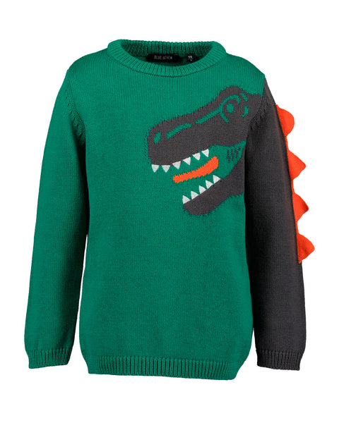 Sudadero Blue Seven diseño de dinosaurio color verde para niño