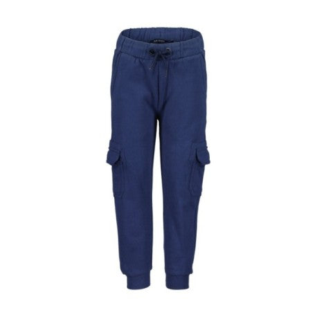 Jogger Blue Seven con cintura elastica y bolsillos de parche laterales color azul para niño