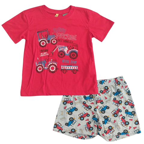 Pijama People pantaloneta y camiseta rojo