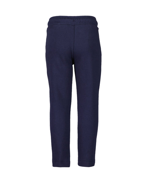 Pantalón Blue Seven con bolsillos lateral y cintas en la cintura color azul para niño