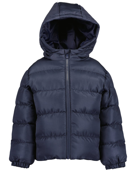 Chumpa Blue Seven con capucha y zipper acolchonada color azul para niño