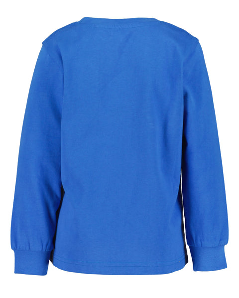 Pijama Blue Seven 2 piezas: camisa manga larga con impresión de carros que brilla en la oscuridad y pantalón para niño