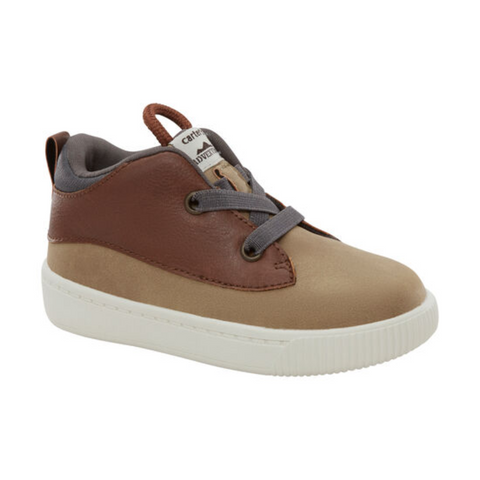 Zapato alto Carters con cintas WILLIS café niño