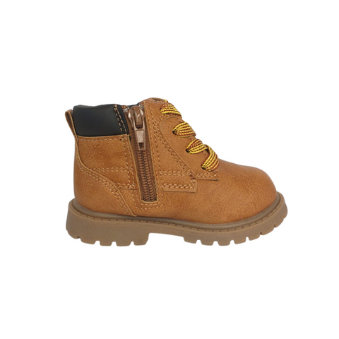 Zapato alto Carters con cintas ROY2 café claro niño