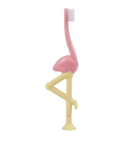 DR BROWN - Cepillo de Dientes Toddler, 1-Pack Flamingo, ROSADO