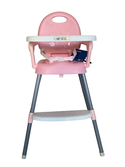 Silla de comer para bebe 3 en 1 rosado (Exclusivo en Web)