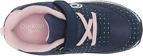 Zapatos tenis Oshkosh Retra con cintas para niña rosado y azul