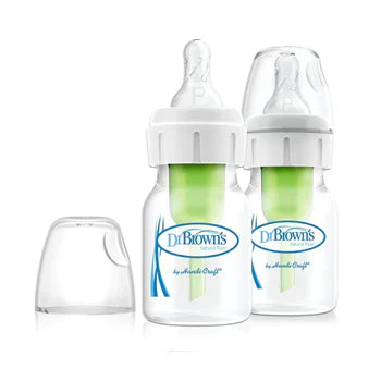 Dr. Brown's - Pachas Cuello Delgado 2 onzas, 2-pack con mamón Preemie