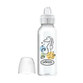 Pacha Dr. Brown's de 8oz con boquilla de vaso entrenador y diseño de caballito de mar, con tapa