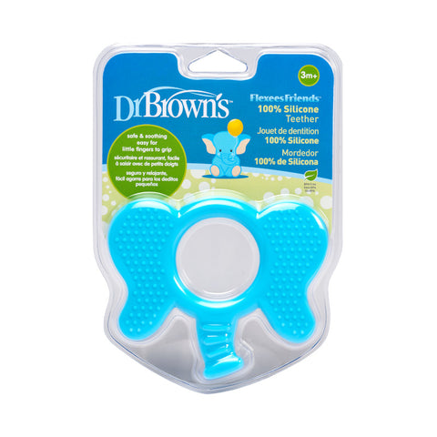 Dr. Brown's - Mordedor Flexee de Silicón, Figura Elefante